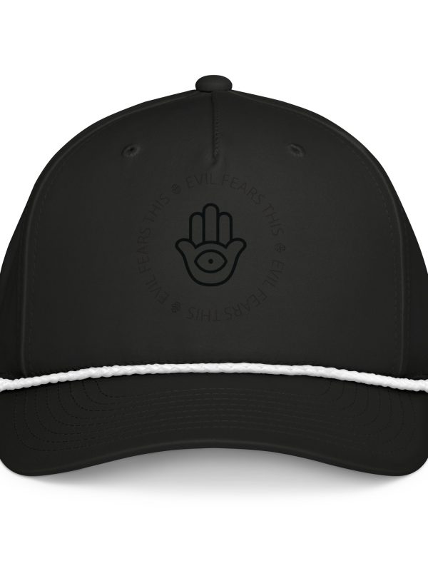 Evil Fears This (Hamsa): Classic rope cap