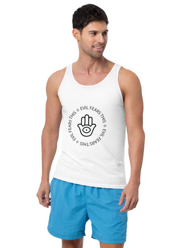 Evil Fears This (Hamsa Hand) - Men's Tank Top