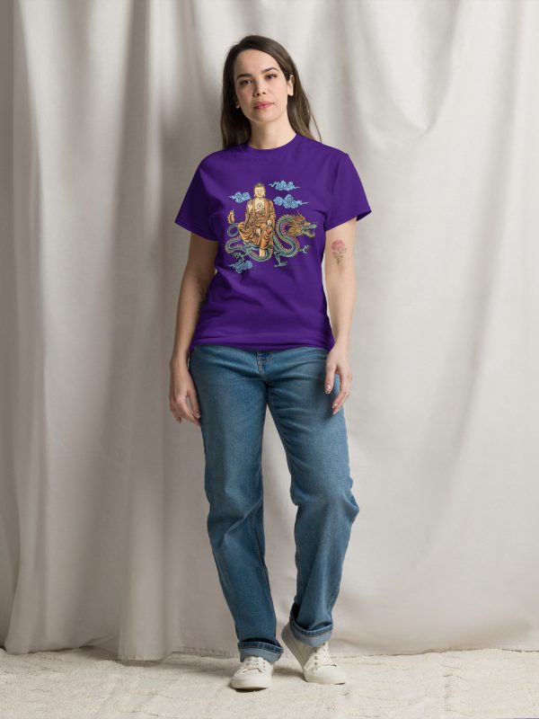 Buddha Sitting on a Dragon: Unisex classic tee
